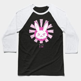 Overwatch D VA Bunny Logo Retro Japanese Baseball T-Shirt